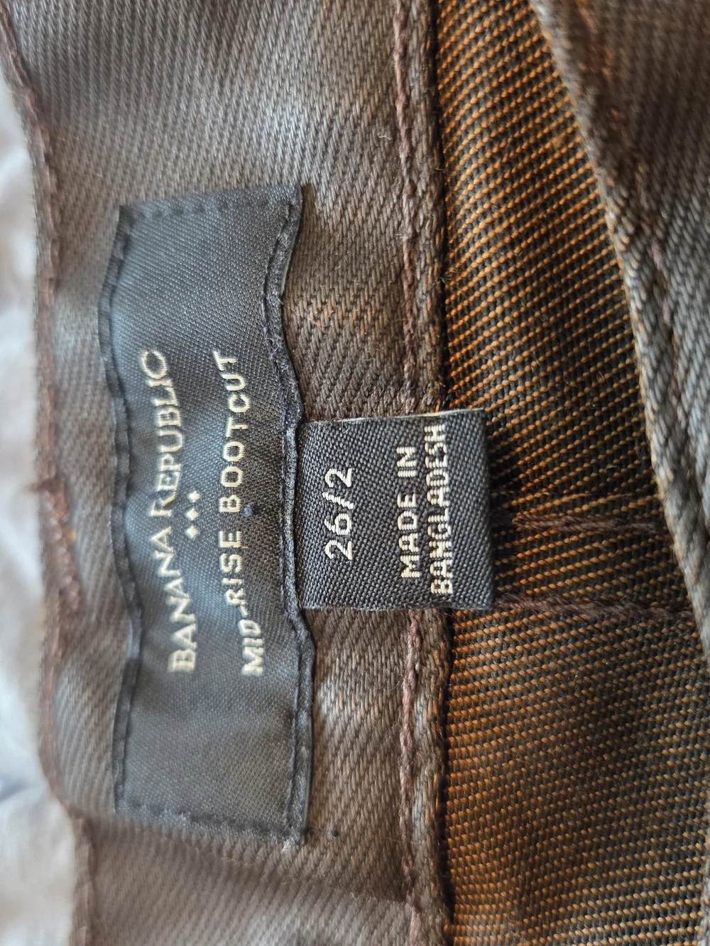 Banana Republic Brown Denim Jeans - Classic Bootcut Fit